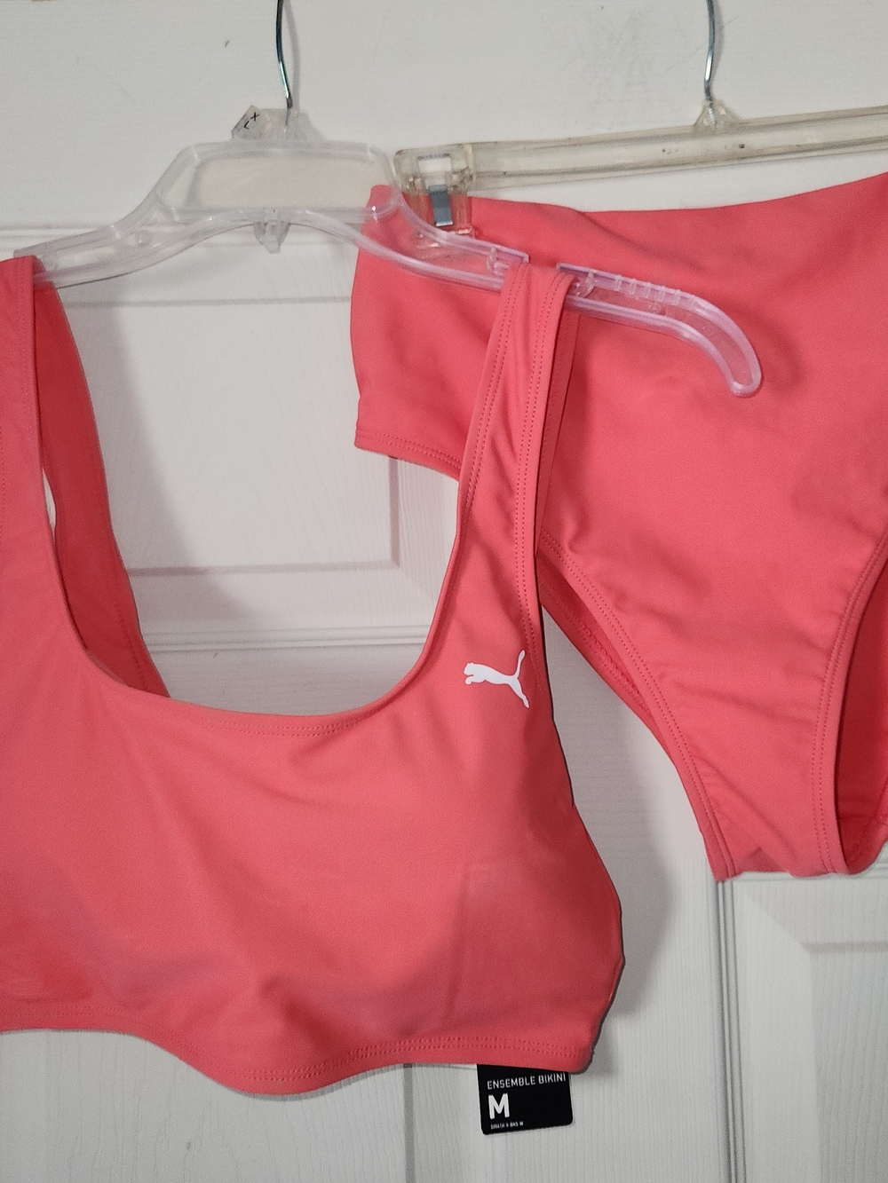 Puma Hot Pink Scoop Neck Bikini Set